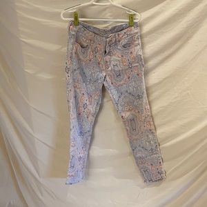 Paisley Print Pants